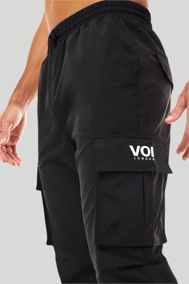 Stanhope Tapered Woven Cargo Pants - Black