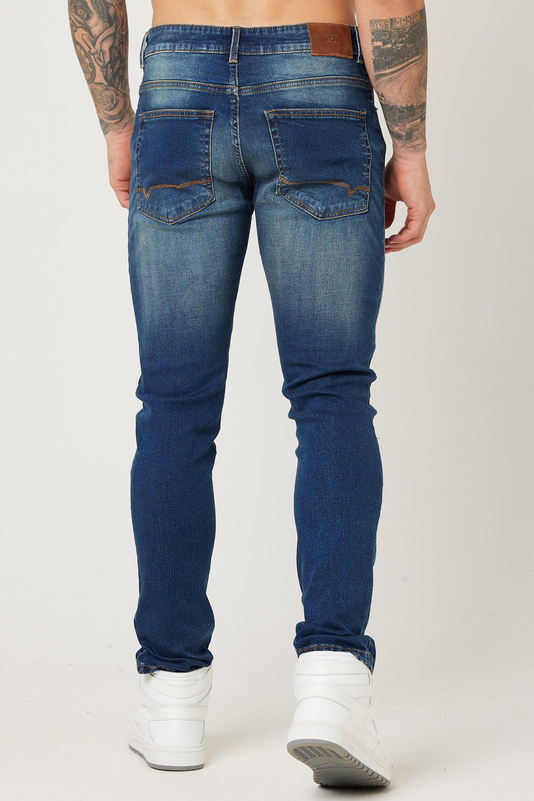 Monthope Taper Fit Jeans - Dark Blue