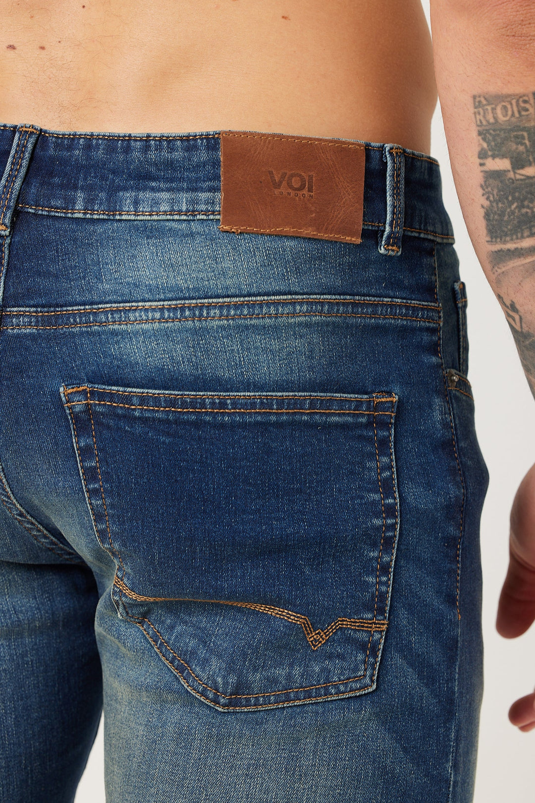 Monthope Taper Fit Jeans - Dark Blue