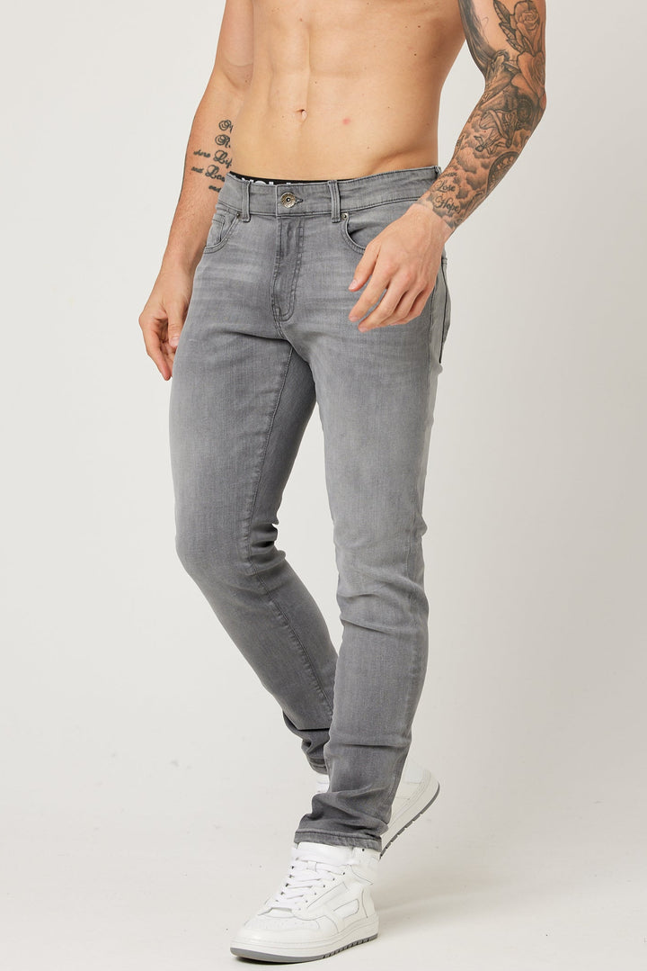 Monthope Taper Fit Jeans - Grey