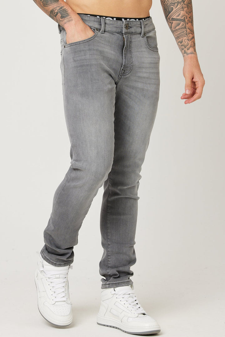 Monthope Taper Fit Jeans - Grey