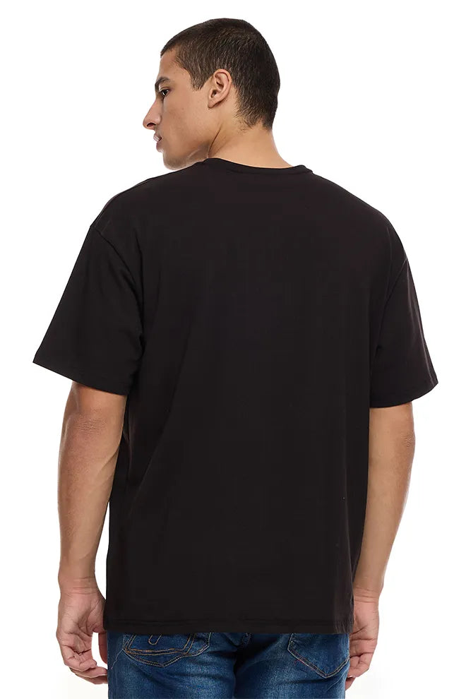 James Street Mens Oversized T-shirt - Black