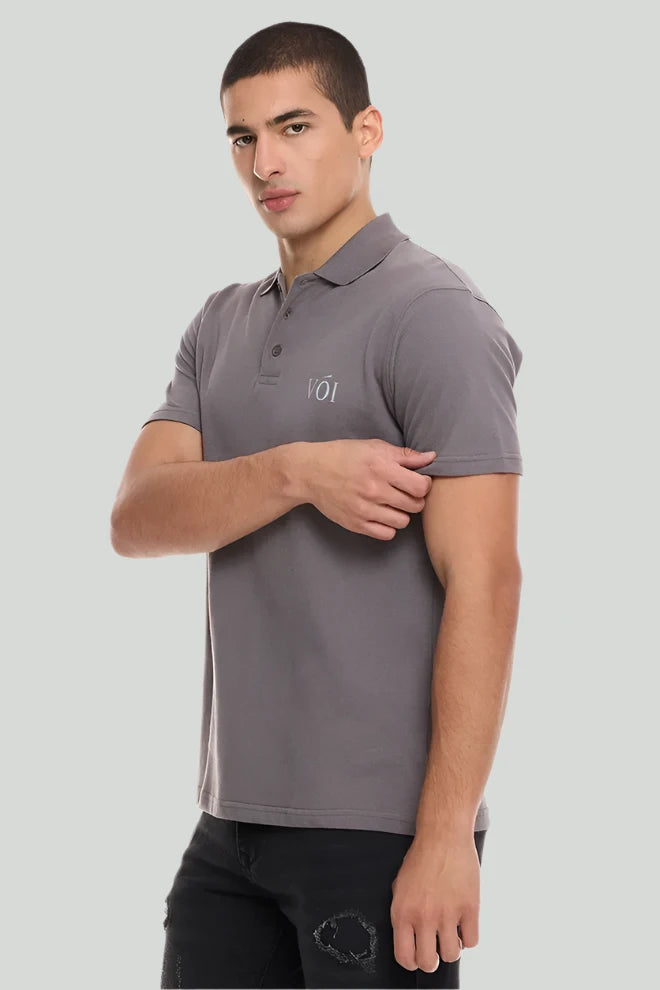 Rex Place Regular Fit Polo Shirt - Dark Grey